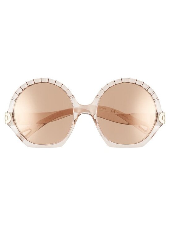 Chloe Accessories - Chloe Vera Seashell 56mm Round Sunglasses